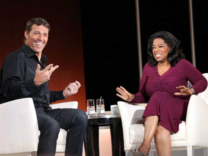 Tony Robbins con Oprah